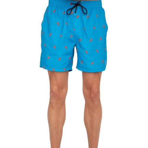 Чоловічі пляжні шорти GUESS JEANS BOTTOM BOTTOM BEACHWR MAN  BOARD SHORT AZZURRO