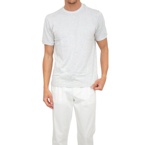 Чоловіча футболка  ELEVENTY ROUND NECK T-SHIRT GRIGIO