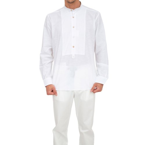 Чоловіча сорочка з довгим рукавом ELEVENTY DANDY SHIRT BIANCO