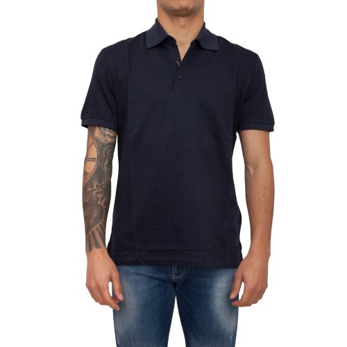 Мужское поло ERMENEGILDO ZEGNA POLO BLU