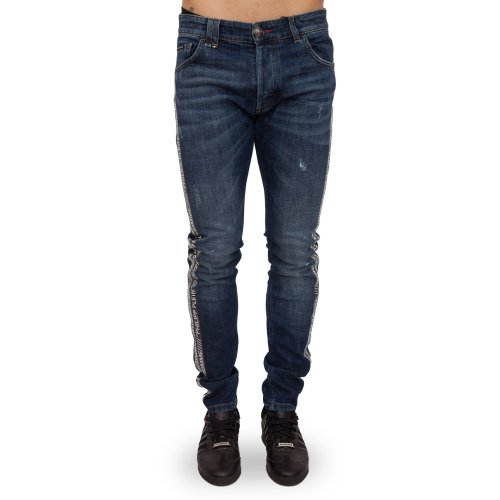 Чоловічі джинси PHILIPP PLEIN SUPER STRAIGHT CUT BLU DENIM