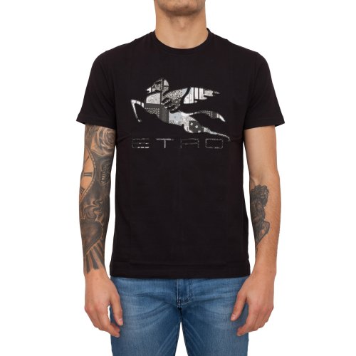 Мужская футболка ETRO T-SHIRT M/C REGULAR NERO