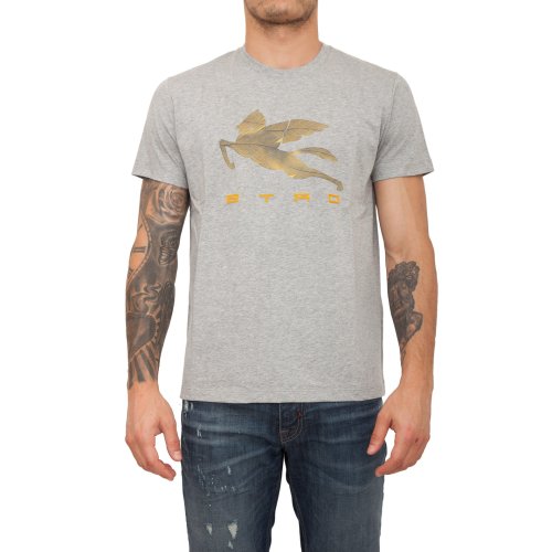 Мужская футболка ETRO T-SHIRT M/C REGULAR GRIGIO