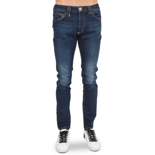 Чоловічі джинси PHILIPP PLEIN Super Straight Cut Istitutional BLU