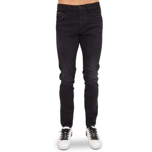 Чоловічі джинси PHILIPP PLEIN Super Straight Cut Istitutional NERO