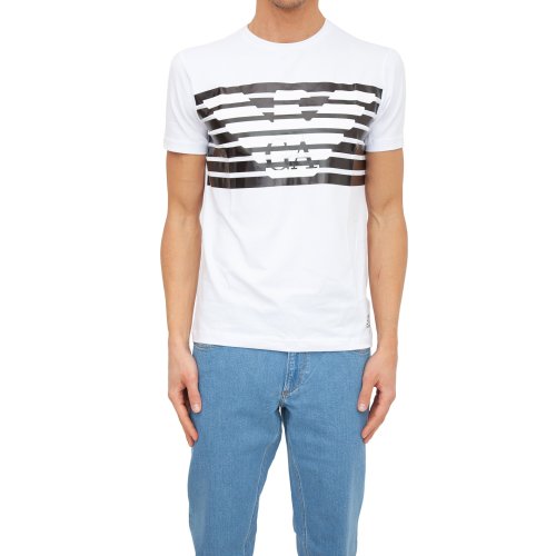 Чоловіча футболка EA7 EMPORIO ARMANI T-SHIRT BIANCO