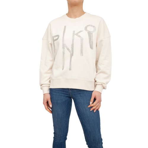 Жіноча толстовка PINKO Maglia tagliata BEIGE