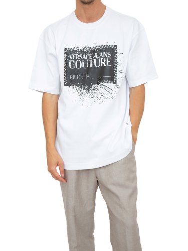 Мужская футболка VERSACE JEANS COUTURE MAGLIETTA T-SHIRT SERIGRAFICHE BIANCO