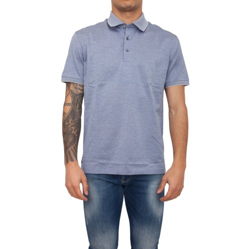 Чоловіче поло ERMENEGILDO ZEGNA POLO BLU