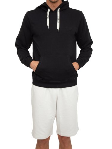 Чоловіча толстовка GUESS JEANS FELPE MANICA LUNGA NERO