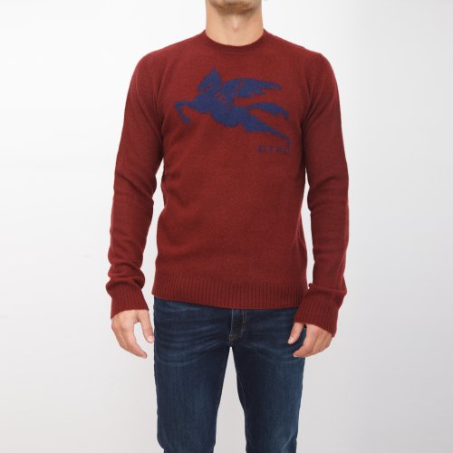 Мужской свитер ETRO C-NECK ROSSO
