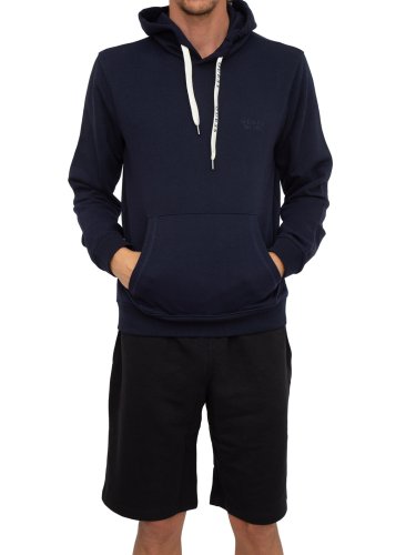 Чоловіча толстовка GUESS JEANS FELPE MANICA LUNGA BLU