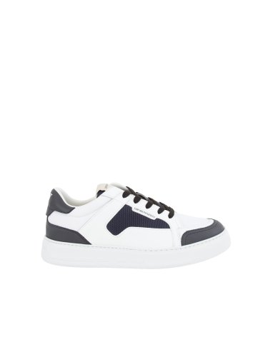 Чоловічі кросівки EMPORIO ARMANI SNK MFA+NYLON SMOOTY BIANCO