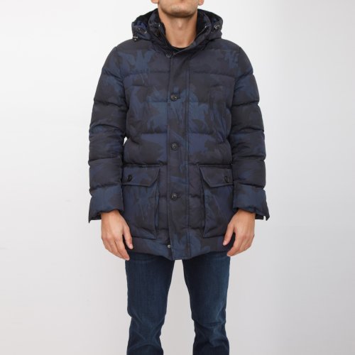 Мужская куртка ETRO PIUMINO LUNGO BLU
