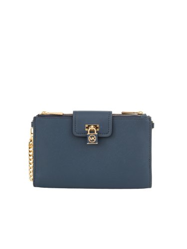 Жіноча кросбоді MICHAEL MICHAEL KORS HANDBAG  LEATHER BLU