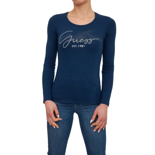 Женская футболка GUESS JEANS Graphic t-shirts BLU