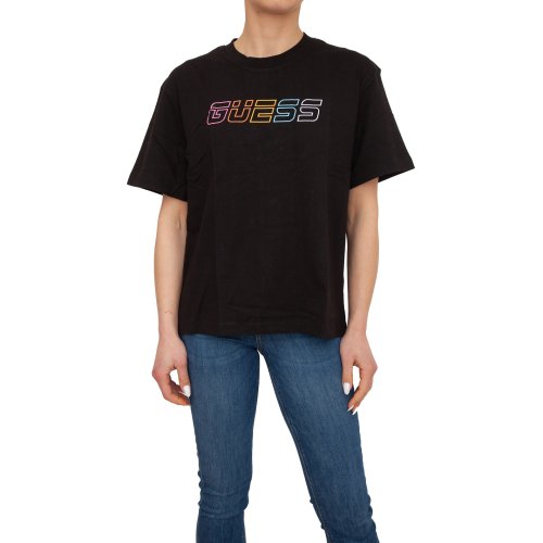 Женская футболка GUESS JEANS  TSHIRT MANICA CORTA NERO