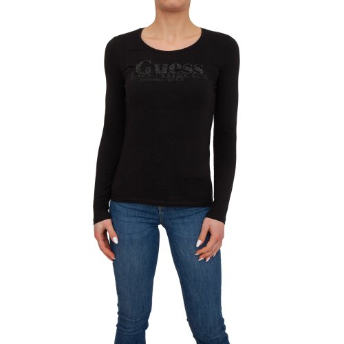 Женская футболка GUESS JEANS Graphic t-shirts NERO
