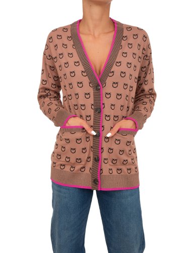 Женский кардиган PINKO Maglia tricot CAMMELLO