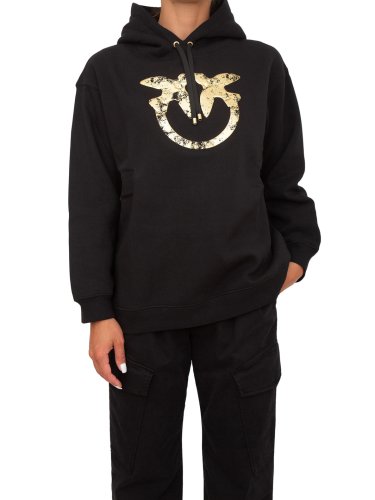 Жіноча толстовка PINKO Maglia tagliata NERO