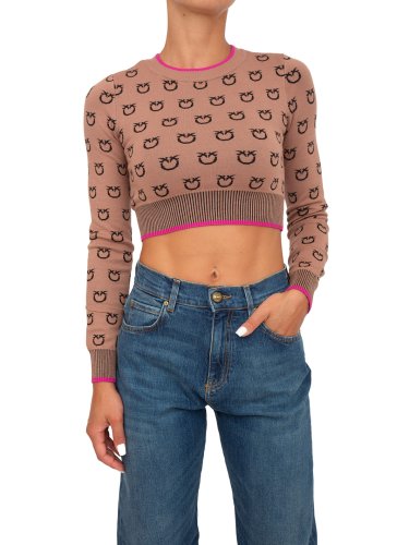 Жіночий светр PINKO Maglia tricot CAMMELLO
