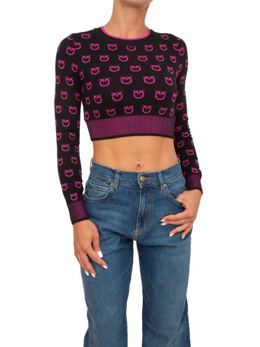 Жіночий светр PINKO Maglia tricot NERO