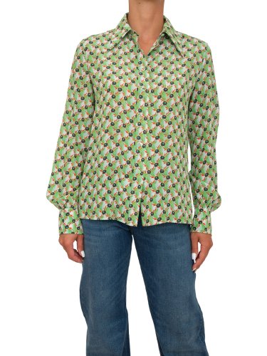 Жіноча сорочка з довгим рукавом ETRO CAMICIA VERDE
