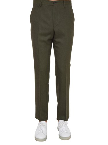 Мужские повседневные брюки ETRO PANTALONE FLAT FRONT SPORT VERDE
