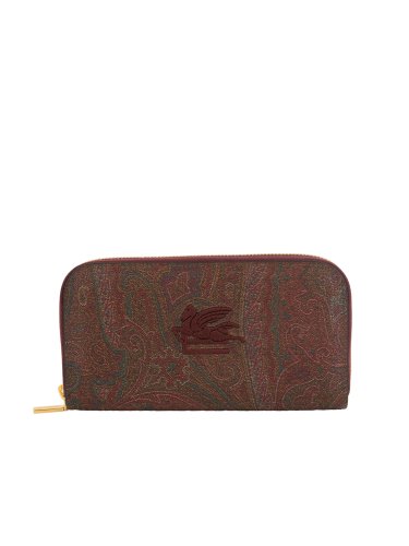 Жіночий гаманець ETRO ZIP AROUNG PAISLEY SLG ROSSO