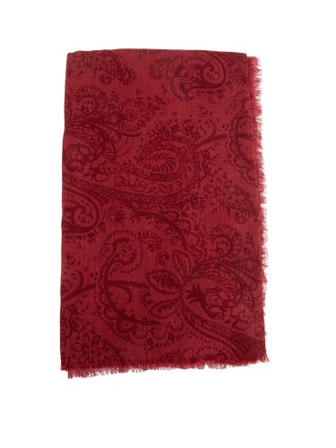 Чоловічий шарф ETRO SCIARPA SHAAL-NUR 68X200 CM ROSSO