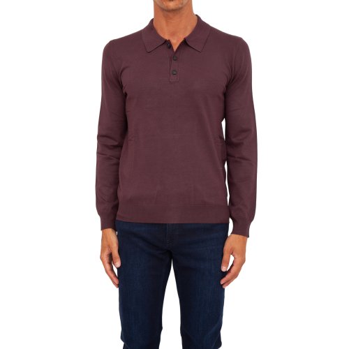 Мужское поло  TRUSSARDI SWEATER POLO MARRONE