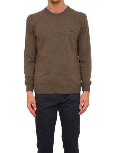 Мужской свитер HARMONT & BLAINE PARICOLLO BASIC IN MISTO WS MARRONE