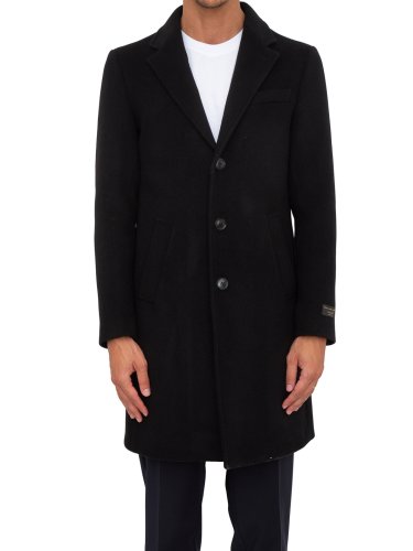 Чоловіче пальто LIU JO CAPPOTTO MONOPETTO BRUSHMONO NERO
