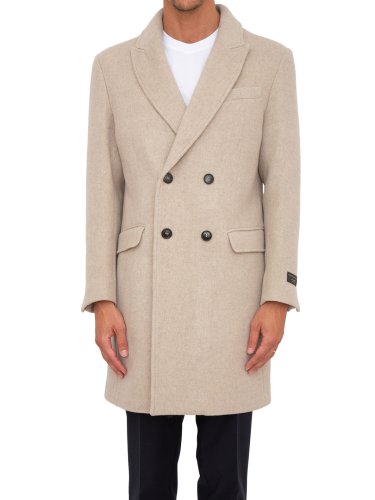 Мужское пальто LIU JO CAPPOTTO DOPPIOPETTO BRUSHDOUBLE BEIGE