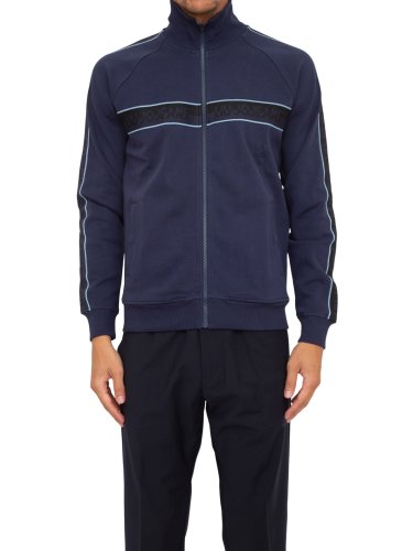 Чоловіча толстовка  LIU JO FELPA BOMBER TRACKJBAND BLU