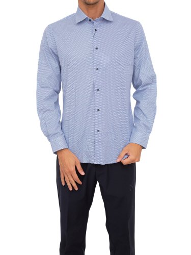 Мужская рубашка с длинным рукавом LIU JO CAMICIA SLIM MILANOALV BLU