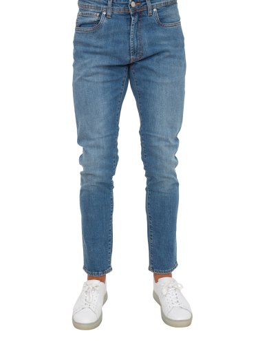 Мужские джинсы LIU JO  DENIM SLIM STRETCH FRANKMDZIP BLU DENIM