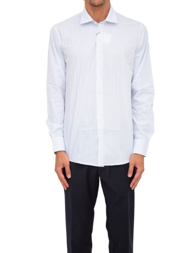 Мужская рубашка с длинным рукавом LIU JO CAMICIA SLIM MILANOMULTI BIANCO