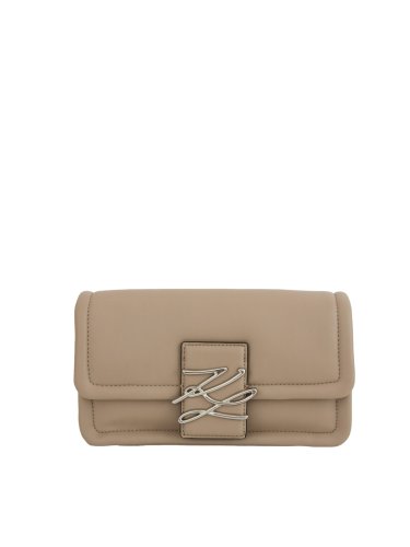 Женская кроссбоди K.LAGERFELD k/autograph soft sm shb TAUPE