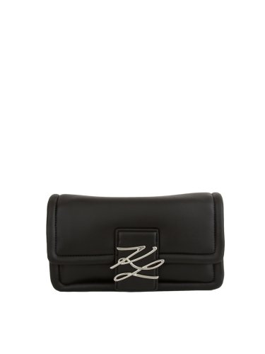 Женская кроссбоди K.LAGERFELD k/autograph soft sm shb NERO