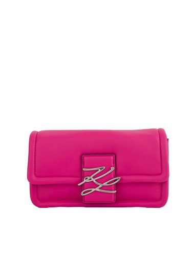 Жіноча кросбоді K.LAGERFELD k/autograph soft sm shb FUXIA