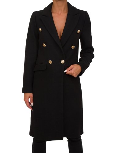 Женское пальто LIU JO  CAPPOTTO STRAIGHT NERO