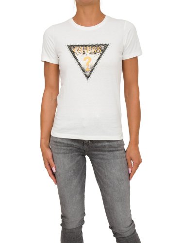 Женская футболка  GUESS JEANS T-SHIRT BIANCO