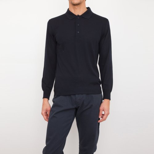 Мужское поло PAUL&SHARK POLO BASE LANA BLU