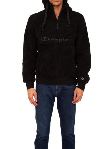 Чоловіча толстовка CHAMPION Hooded Half Zip Top NERO