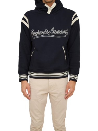 Мужская толстовка EMPORIO ARMANI SB - JERSEYWEAR BLU