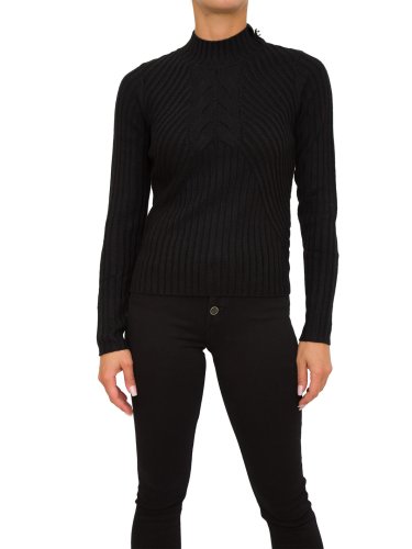 Женский свитер LIU JO MAGLIA CHIUSA M/L DOLCEVITA NERO