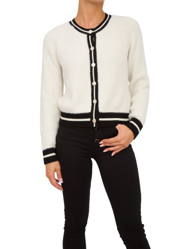 Женский кардиган LIU JO MAGLIA CHIUSA M/L BIANCO
