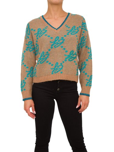Жіночий светр LIU JO MAGLIA CHIUSA M/L BRAND LOVERS CAMMELLO