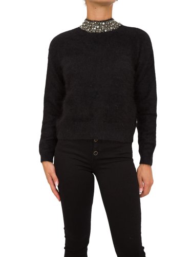 Жіночий светр LIU JO MAGLIA CHIUSA M/L RICAMO NERO